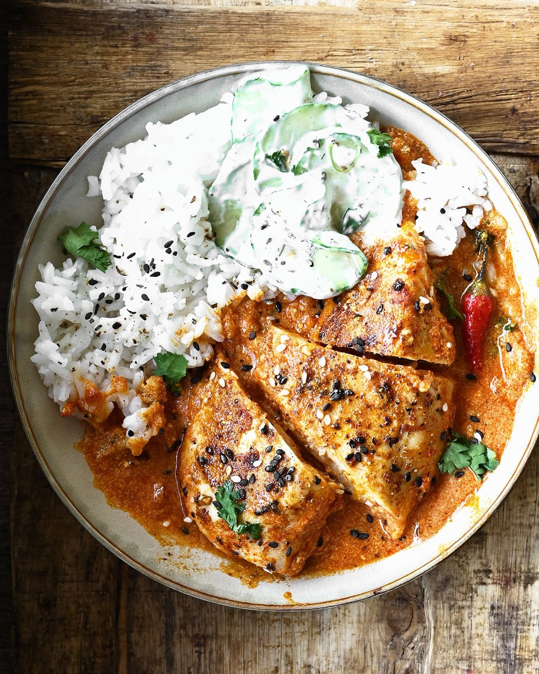 Yogurt chicken curry