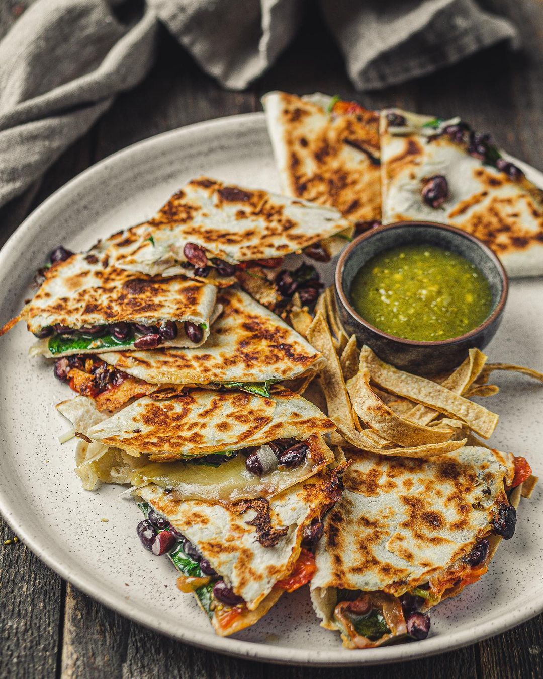 vegan quesadillas
